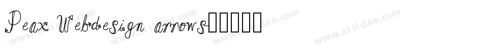 Peax Webdesign arrows字体转换